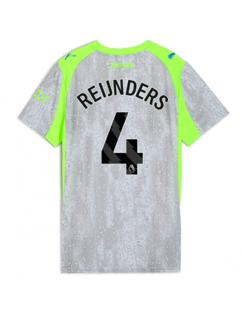 Ženski Nogometna dresi replika Manchester City Tijjani Reijnders #4 Tretji 2025-26 Kratek rokav Ženski Nogometna dresi replika Manchester City Tijjani Reijnders #4 Tretji 2025-26 Kratek rokav